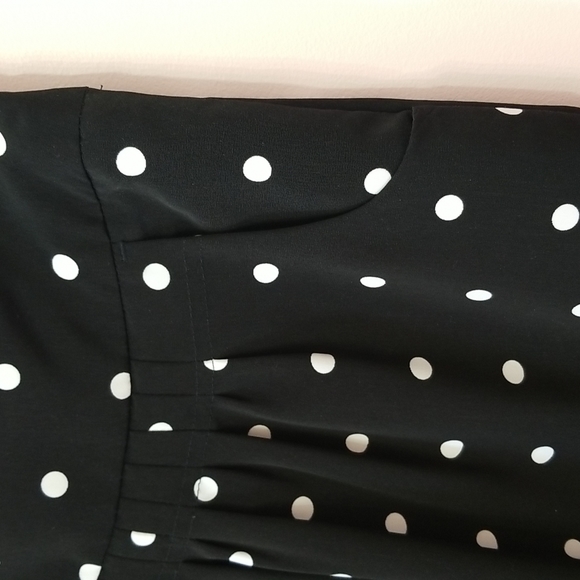 Worthington petite black polka dot skirt, size 4P - Picture 7 of 12